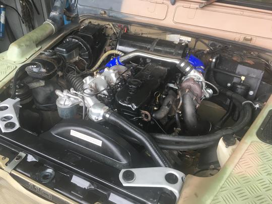KLR Automotive turbo installation Land Rover Perentie 3.9